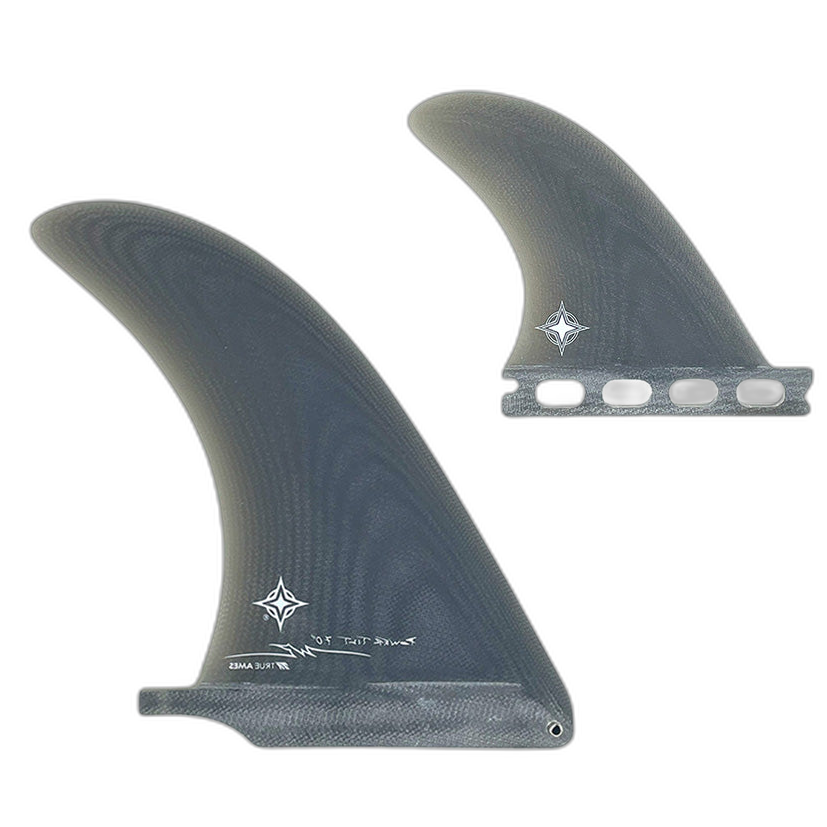 Wayne Rich Power Tilt: 2+1 Combo - Futures Compatible surfboard fin in Smk by True Ames - Pemulis Water & Power