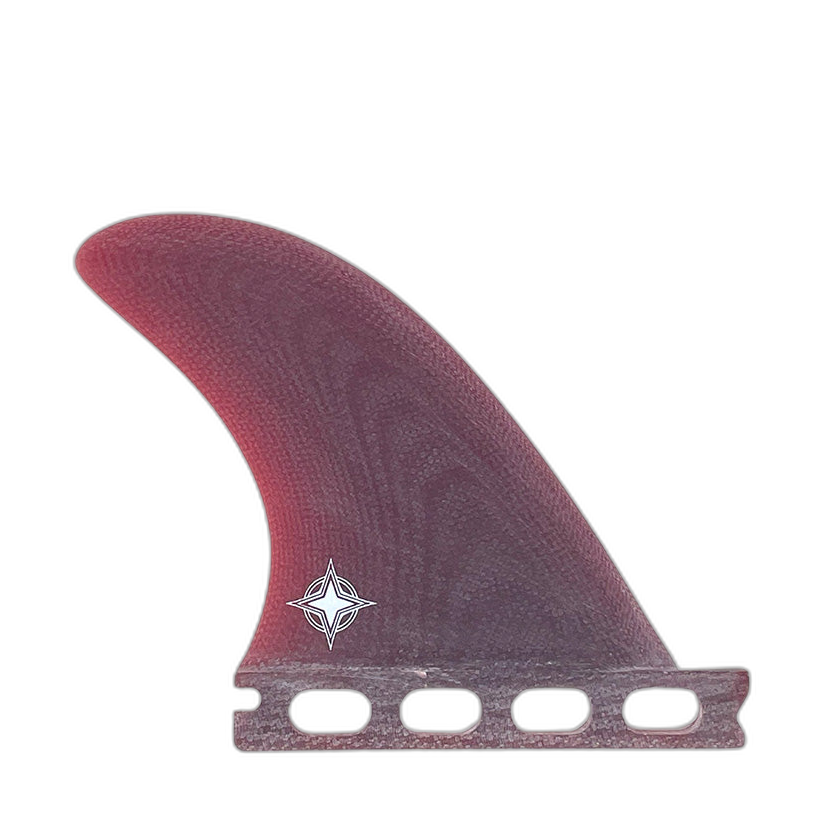 Wayne Rich Side Bites 3.4" - Futures Compatible (Solid Fiberglass) surfboard fin in Red by True Ames - Pemulis Water & Power