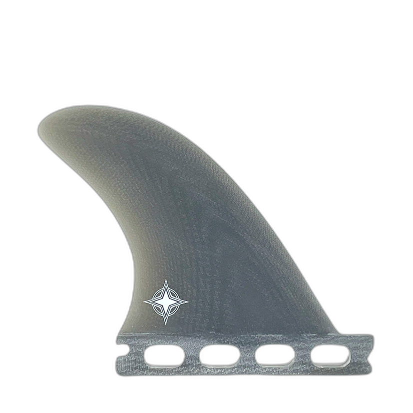 Wayne Rich Side Bites 3.4" - Futures Compatible (Solid Fiberglass) surfboard fin in Smk by True Ames - Pemulis Water & Power