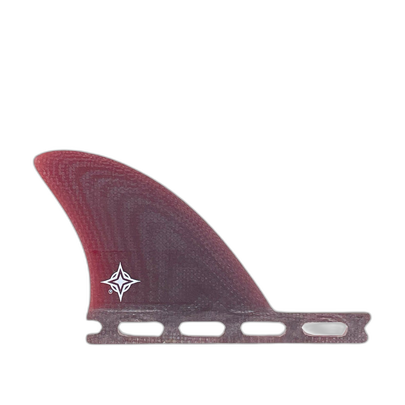 Wayne Rich Trailer - Futures Compatible (Solid Fiberglass) surfboard fin in Red by True Ames - Pemulis Water & Power