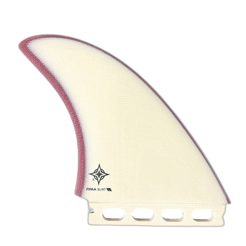 Wayne Rich Twins - Futures Compatible (Solid Fiberglass) surfboard fin in Royalred by True Ames - Pemulis Water & Power