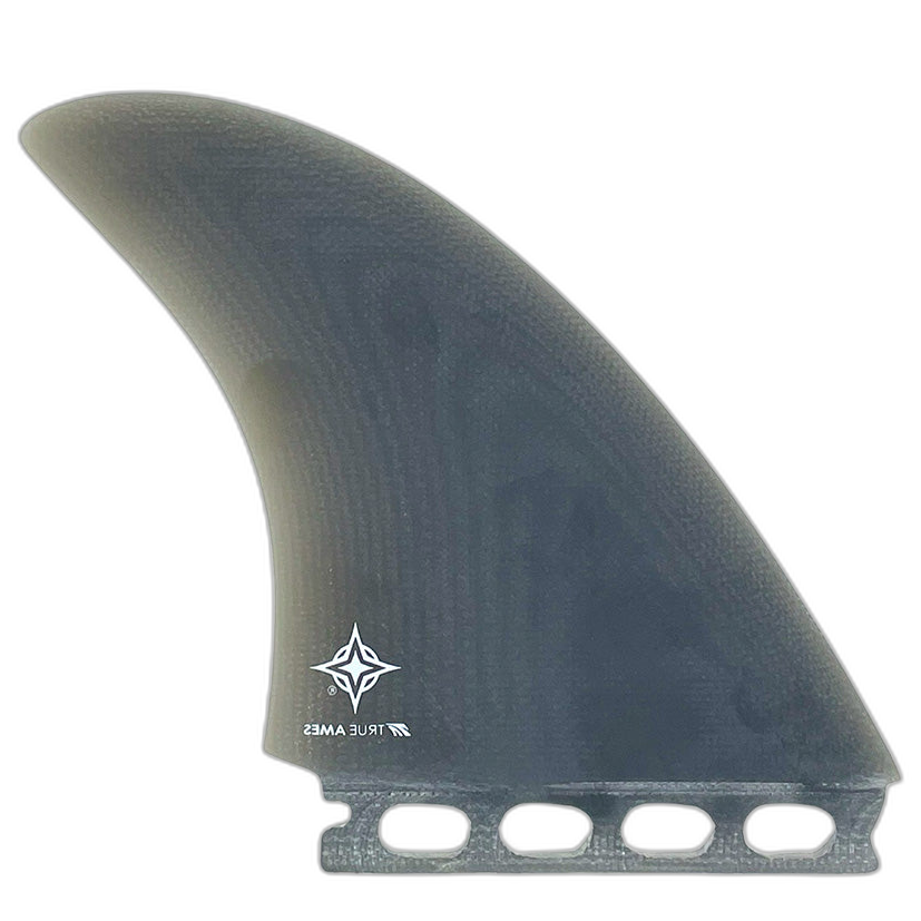 Wayne Rich Twins - Futures Compatible (Solid Fiberglass) surfboard fin in Smk by True Ames - Pemulis Water & Power