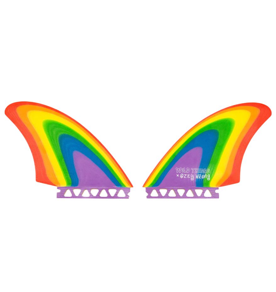Wild Things Hybrid twin fins rainbow multicolor