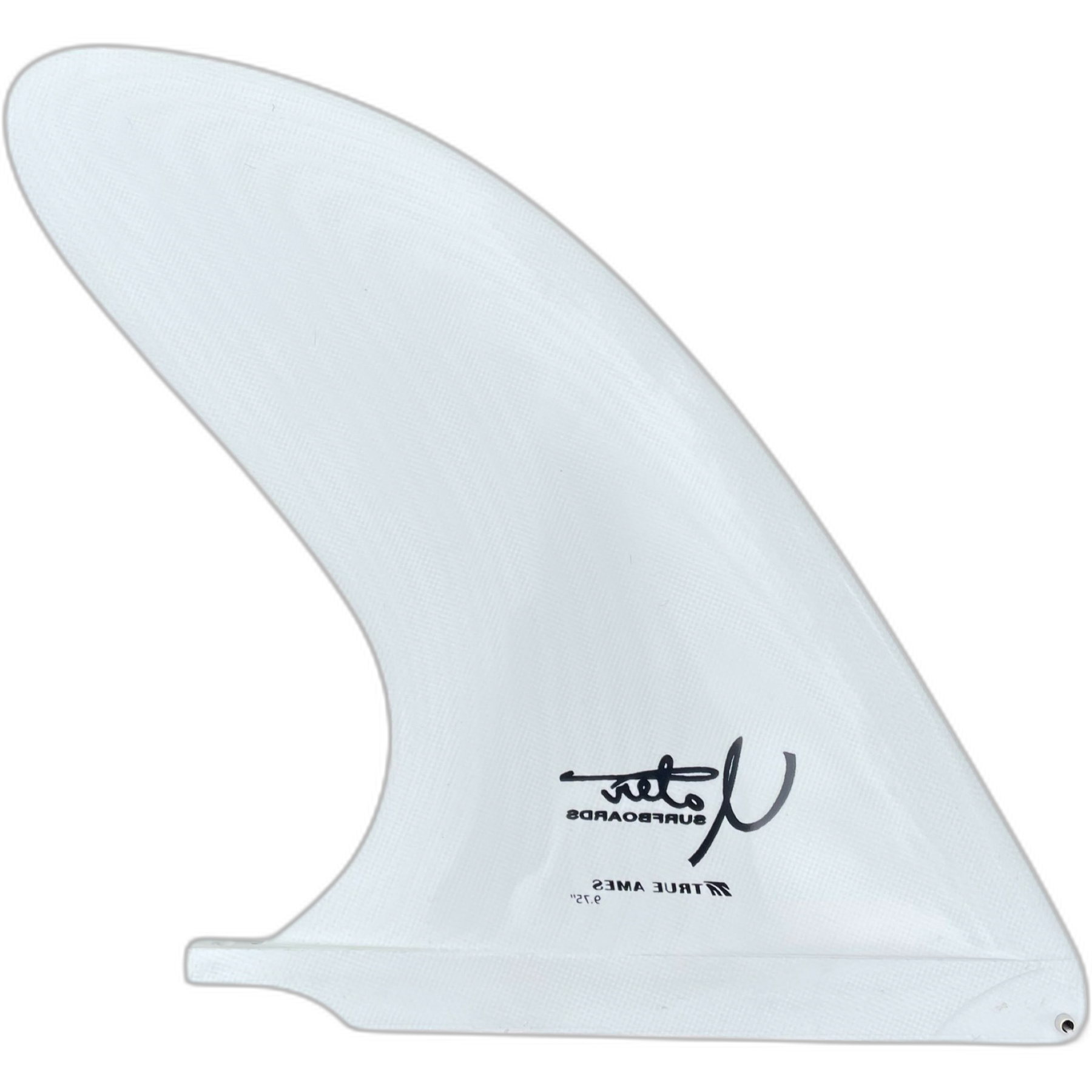 Yater Spoon surfboard fin in White by True Ames - Pemulis Water & Power