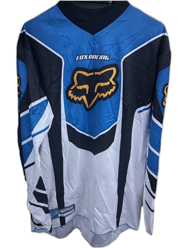Vintage Fox Racing blue motocross jersey