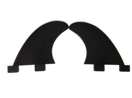 Surfboard side bite fins