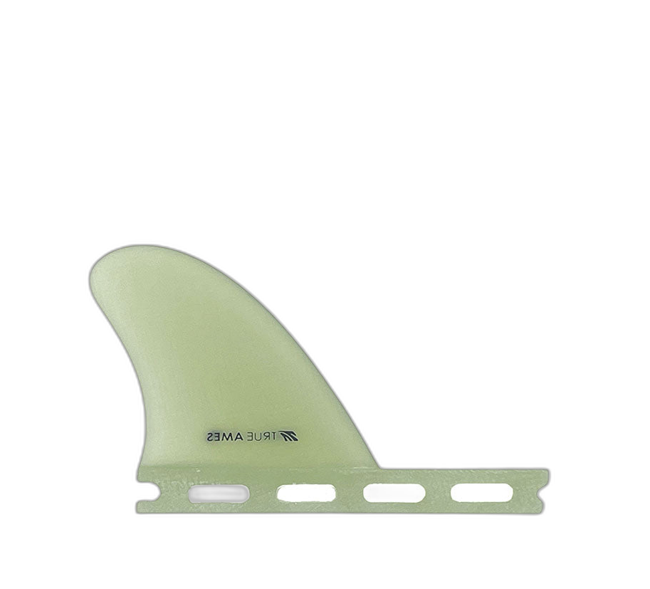 2.5" Trailer - Futures Compatible (Solid Fiberglass) surfboard fin in Clr by True Ames - Pemulis Water & Power