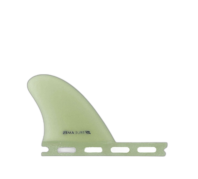 2.5" Trailer - Futures Compatible (Solid Fiberglass) surfboard fin in Clr by True Ames - Pemulis Water & Power