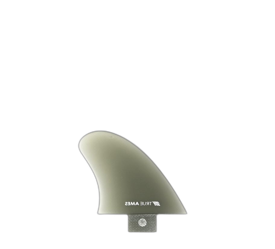2.5" Trailer - FCS Compatible (Solid Fiberglass) surfboard fin in Smoke by True Ames - Pemulis Water & Power