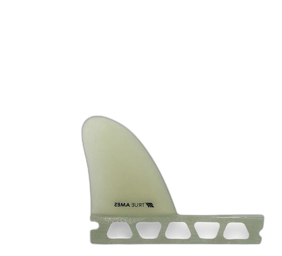 2.6" Side Bites - Futures Compatible (Solid Fiberglass) surfboard fin in Clr by True Ames - Pemulis Water & Power
