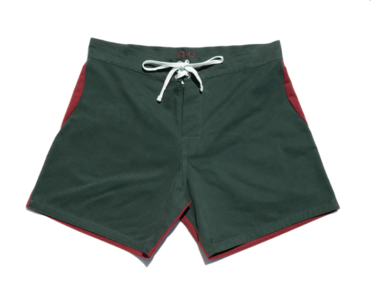 Gato Heroi 2 Tone Surf Shorts British/Blood