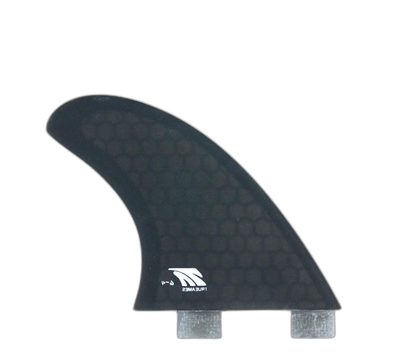 6-4 Rear Quad - FCS Compatible (Hexcore) surfboard fin in Smoke by True Ames - Pemulis Water & Power