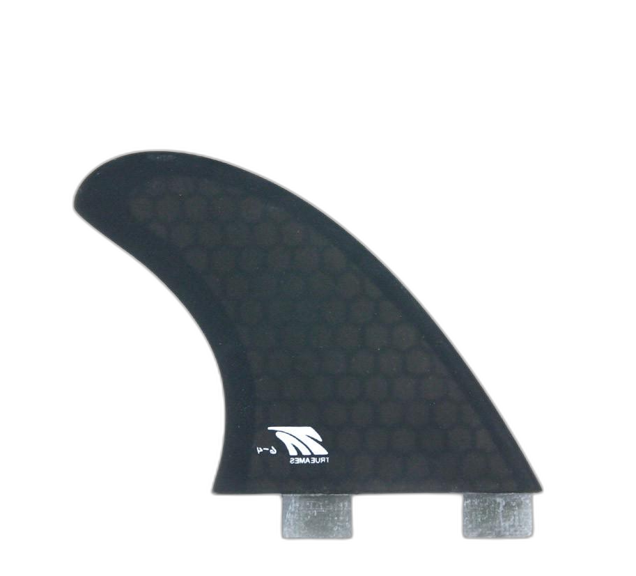 6-4 Rear Quad - FCS Compatible (Hexcore) surfboard fin in Smoke by True Ames - Pemulis Water & Power