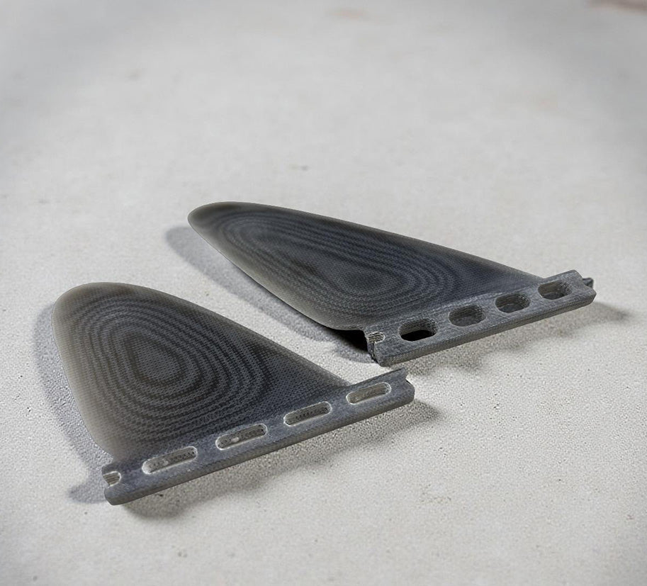 Ellis Ericson Feathers Quad - Futures Compatible (Solid Fiberglass) inside concave foil detail by True Ames - Pemulis Water & Power