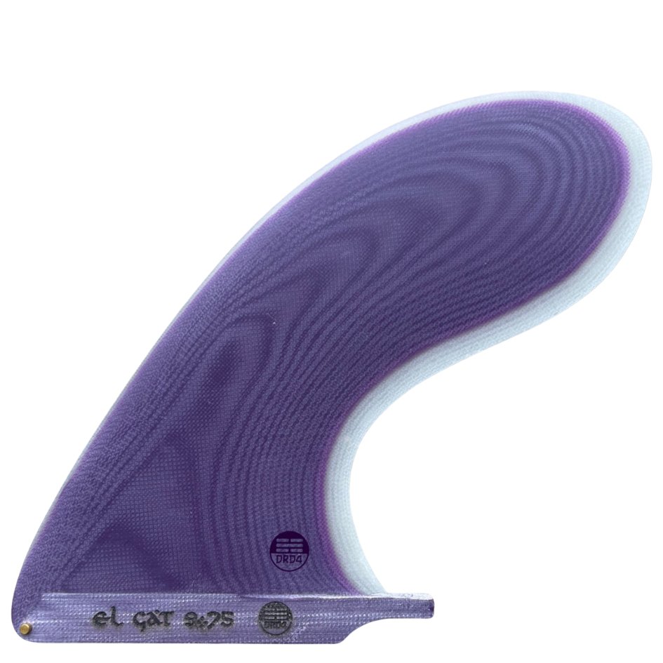 El Cat Fin-Single Fins-DRD4-Purple-9.75 in-Pemulis Water &amp; Power