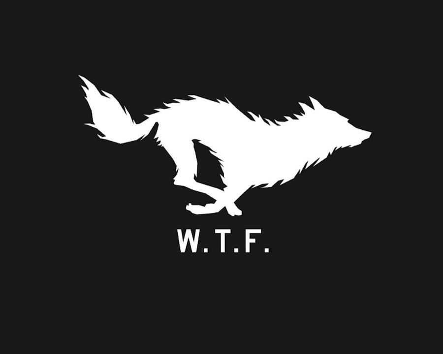 El Solitario logo of wolf with tagline "wtf"