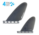 Ellis Ericson Feathers Quad - Futures Compatible (Solid Fiberglass) surfboard fin in Smoke by True Ames - Pemulis Water & Power