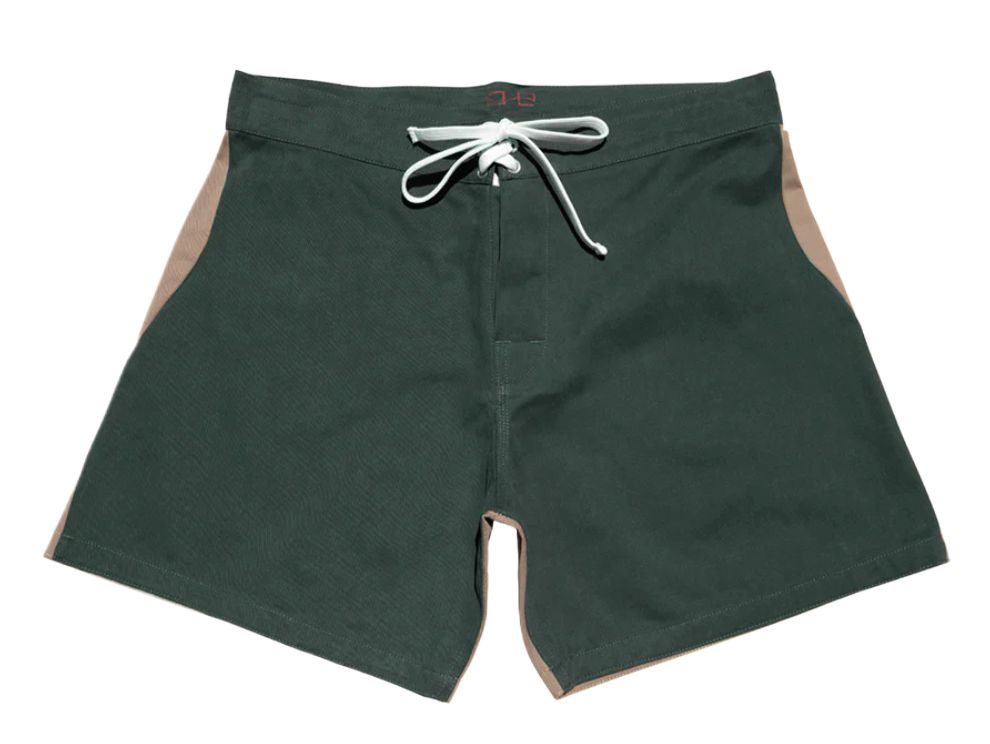 Gato Heroi 2 Tone Surf Short British/Olive-Board Shorts-Gato Heroi-27/28-Pemulis Water &amp; Power