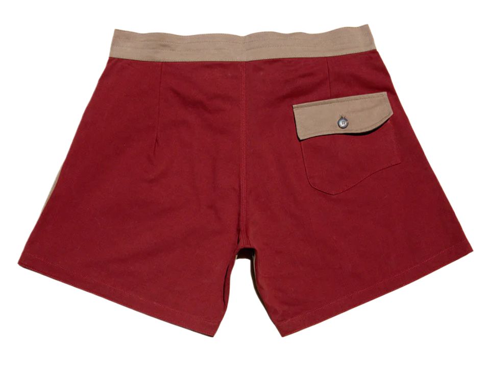 Gato Heroi 2 Tone Surf Short Olive/Blood-Board Shorts-Gato Heroi-27/28-Pemulis Water &amp; Power