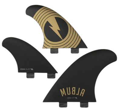 Album Asymmetrical Goofy - FCS Compatible (Solid Fiberglass) surfboard fin in Fcs by True Ames - Pemulis Water & Power