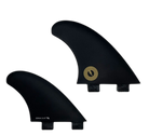Album Quad - FCS Compatible (Solid Fiberglass) surfboard fin in Black by True Ames - Pemulis Water & Power