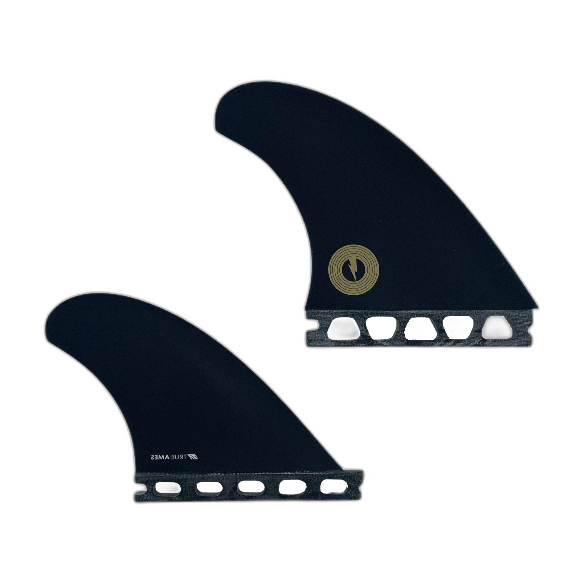 Album Quad - Futures Compatible (Solid Fiberglass) surfboard fin in 1403V2 by True Ames - Pemulis Water & Power