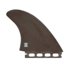 Alex Lopez Diamond Twin - Futures Compatible (Solid Fiberglass) surfboard fin in Brown by True Ames - Pemulis Water & Power