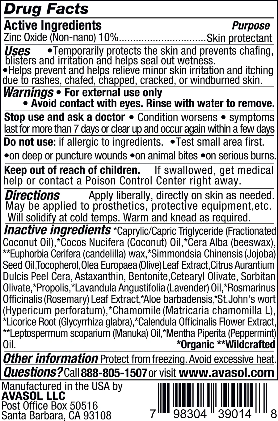 Avasol Barrier Cream Skin Protectant Sun Skincare - Alternate View