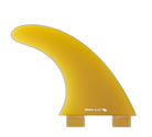 Boomerang - FCS Compatible (Solid Fiberglass) surfboard fin in Yellow by True Ames - Pemulis Water & Power