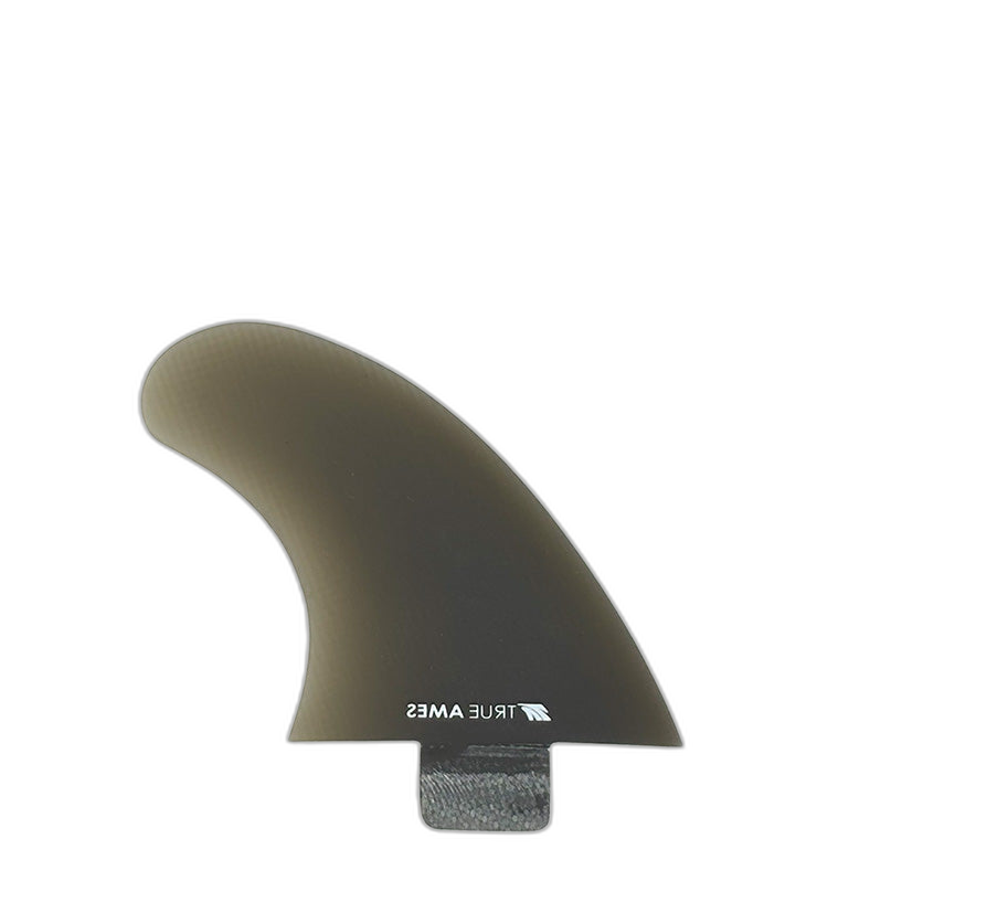 Brothers Marshall Side Bite - FCS Compatible (Solid Fiberglass) surfboard fin in Smk by True Ames - Pemulis Water & Power