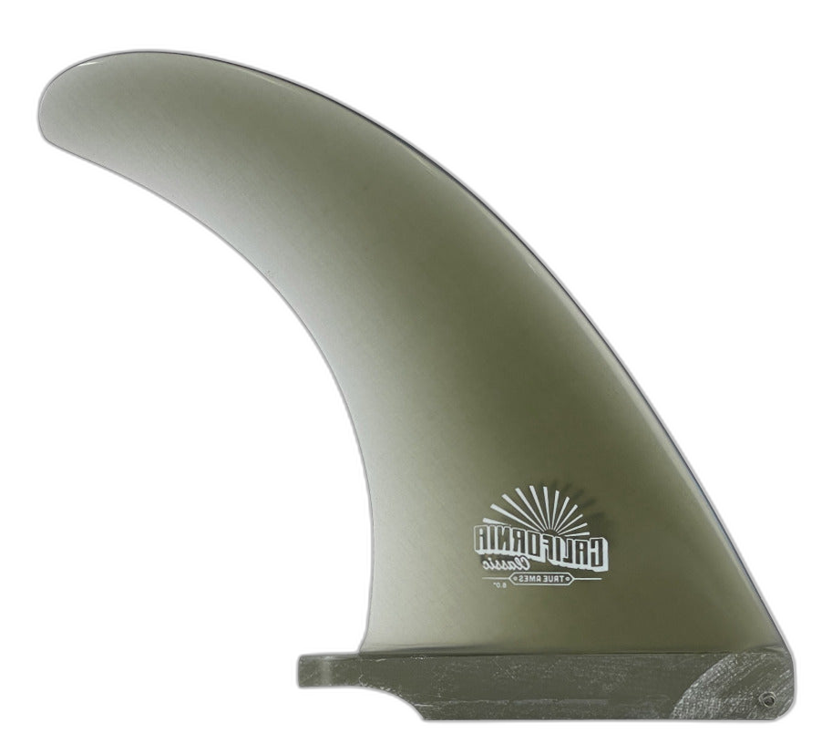 California Classic surfboard fin in Smoke by True Ames - Pemulis Water & Power