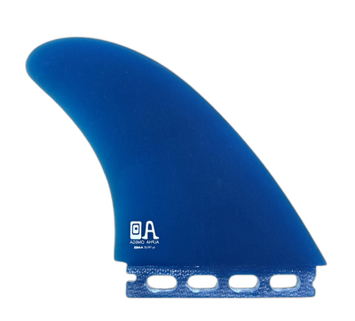 Campbell Brothers Alpha Omega Twin - Futures Compatible (Solid Fiberglass) surfboard fin in Blu by True Ames - Pemulis Water & Power