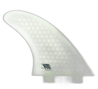 Channel Islands Tri Medium - FCS Compatible (Hexcore) surfboard fin in Clear Hexcore by True Ames - Pemulis Water & Power