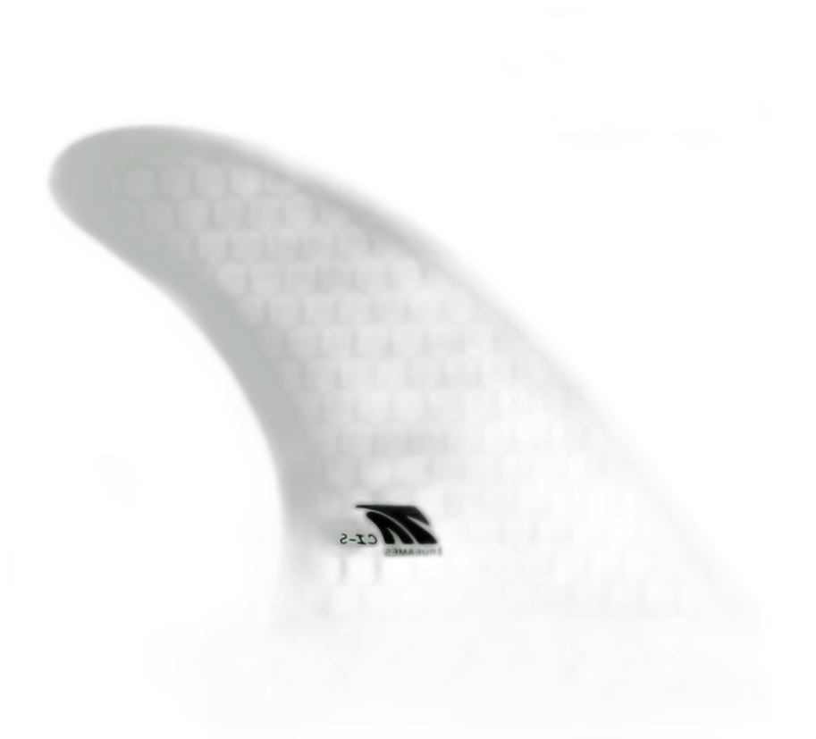 Channel Islands Tri Small - Futures Compatible (Hexcore) surfboard fin in Clear Hexcore by True Ames - Pemulis Water & Power