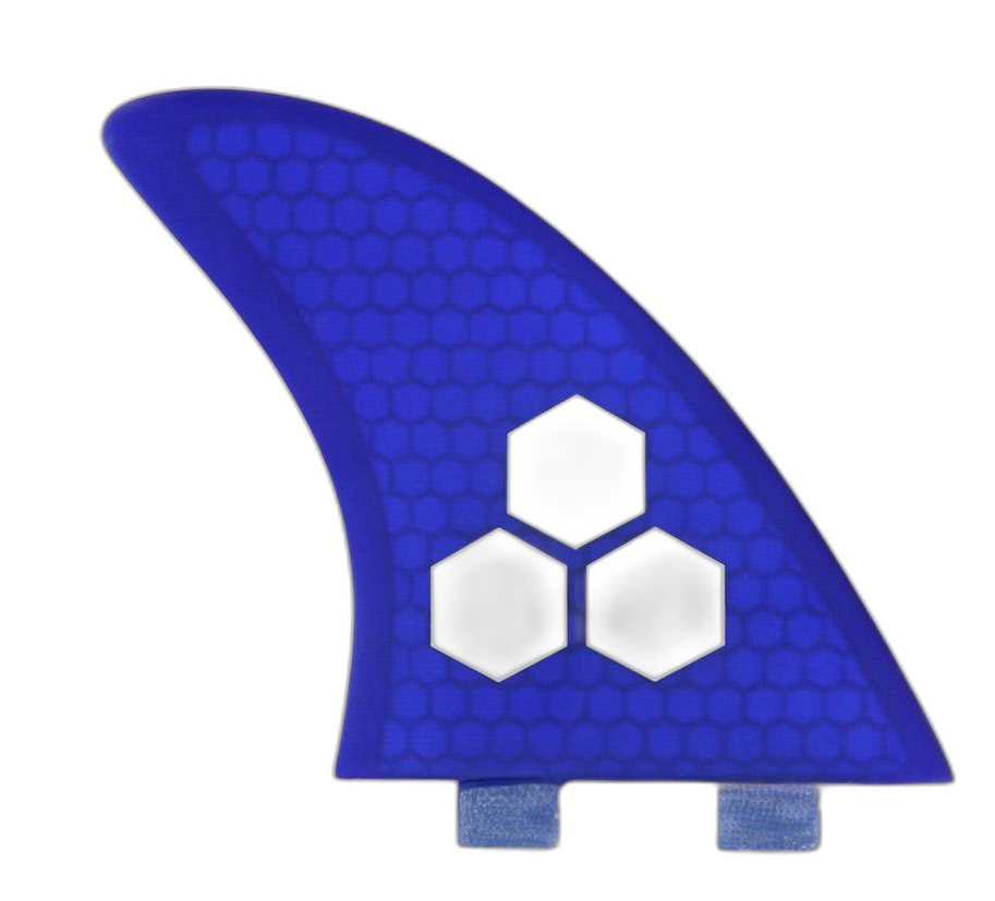 Channel Islands Twin - FCS Compatible (Hexcore) surfboard fin in Blue Hexcore by True Ames - Pemulis Water & Power