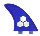 Channel Islands Twin - FCS Compatible (Hexcore) surfboard fin in Blue Hexcore by True Ames - Pemulis Water & Power