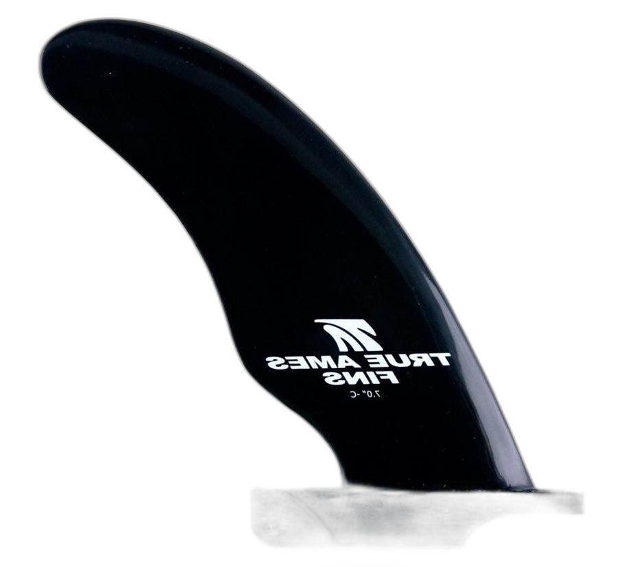 Cutaway surfboard fin in Black by True Ames - Pemulis Water & Power