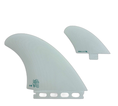 Derrick Disney RDM Twinzer - FCS / Futures Compatible (Solid Fiberglass) surfboard fin in Ivory by True Ames - Pemulis Water & Power