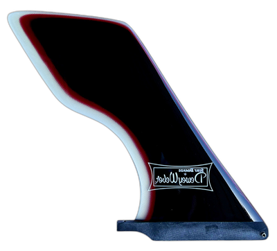 Dewey Weber Hatchet (Multi-Color) surfboard fin in Redblkclr by True Ames - Pemulis Water & Power