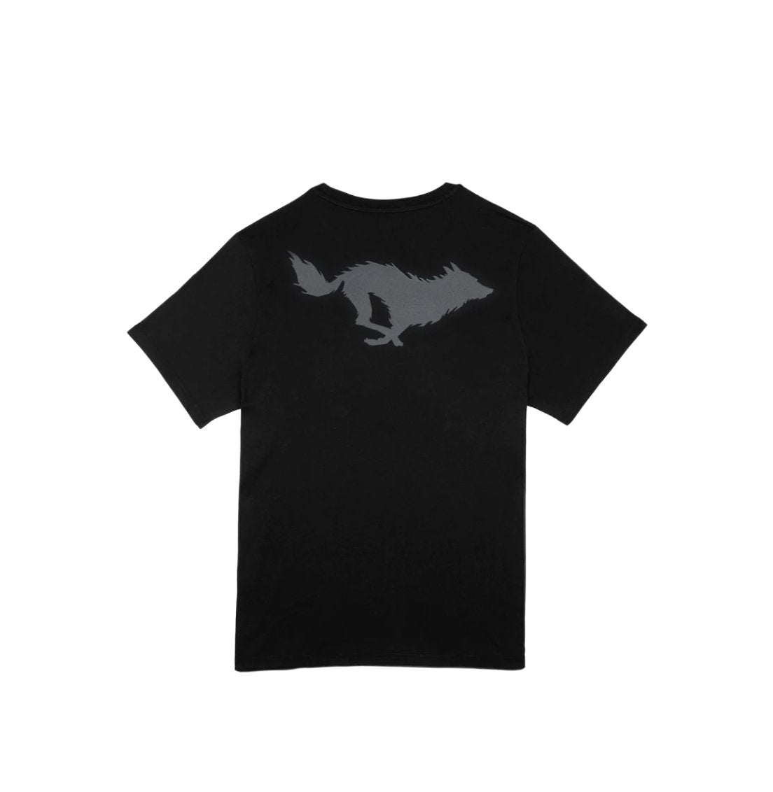 El Solitario Lobo Black Grey T-Shirt wolf graphic