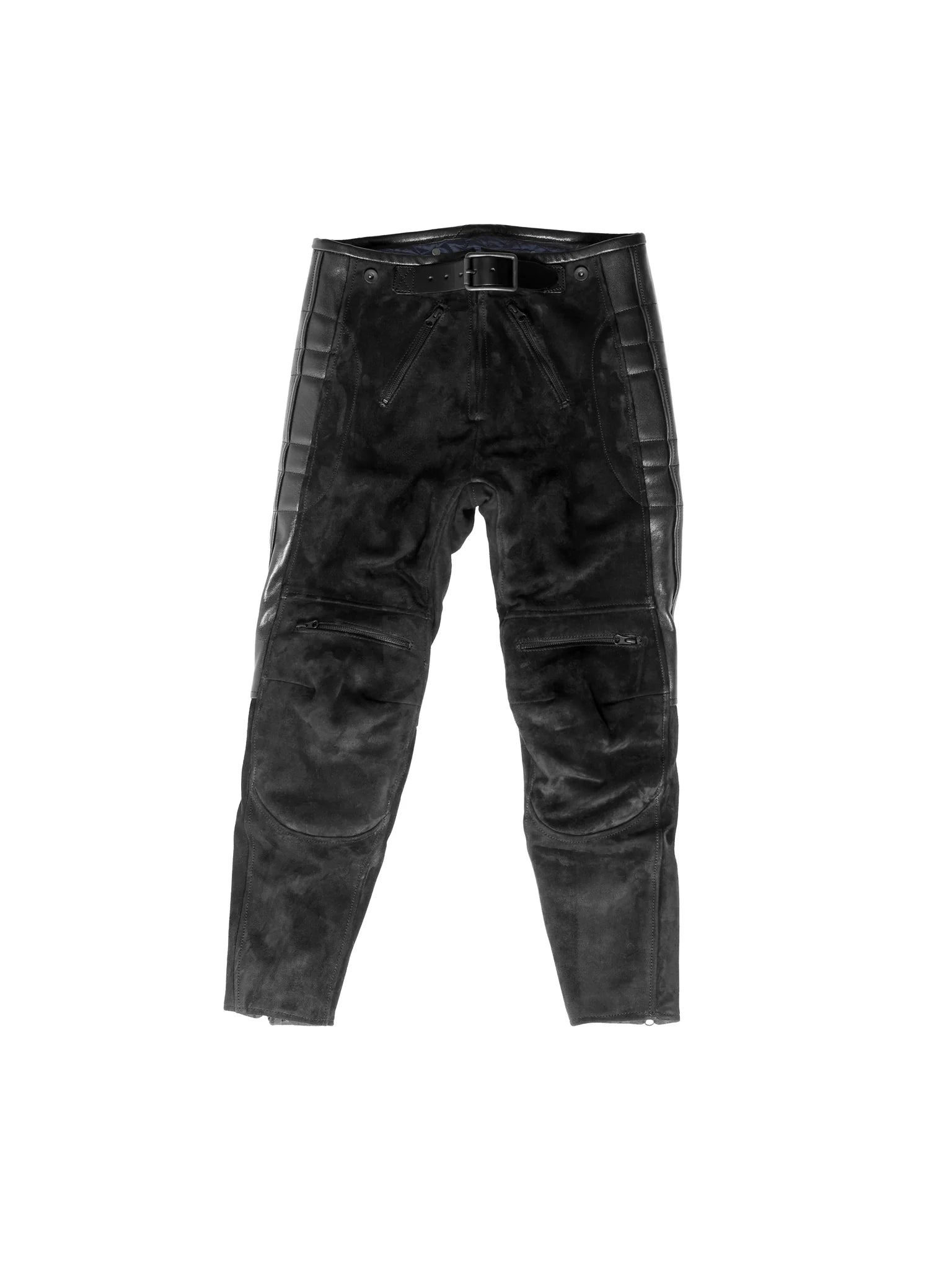 El Solitario Rascal Motorcycle Pants Beige goat leather