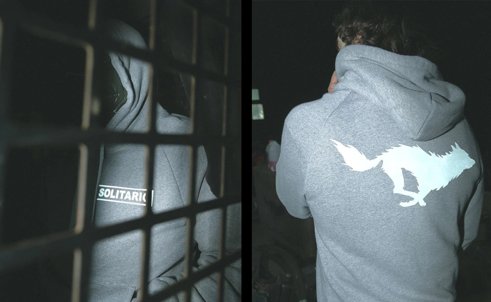 El Solitario Reflective Grey Hoodie
