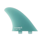 Furrow High Aspect Twin - FCS Compatible (Solid Fiberglass) surfboard fin in Turquoise by True Ames - Pemulis Water & Power