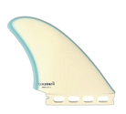 Furrow High Aspect Twin - Futures Compatible (Solid Fiberglass) surfboard fin in Turquoise by True Ames - Pemulis Water & Power