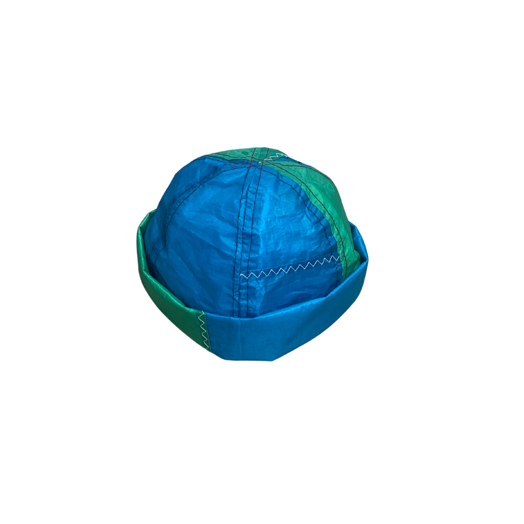 Gato Heroi FLIGHT Creme Hat in Blue Green