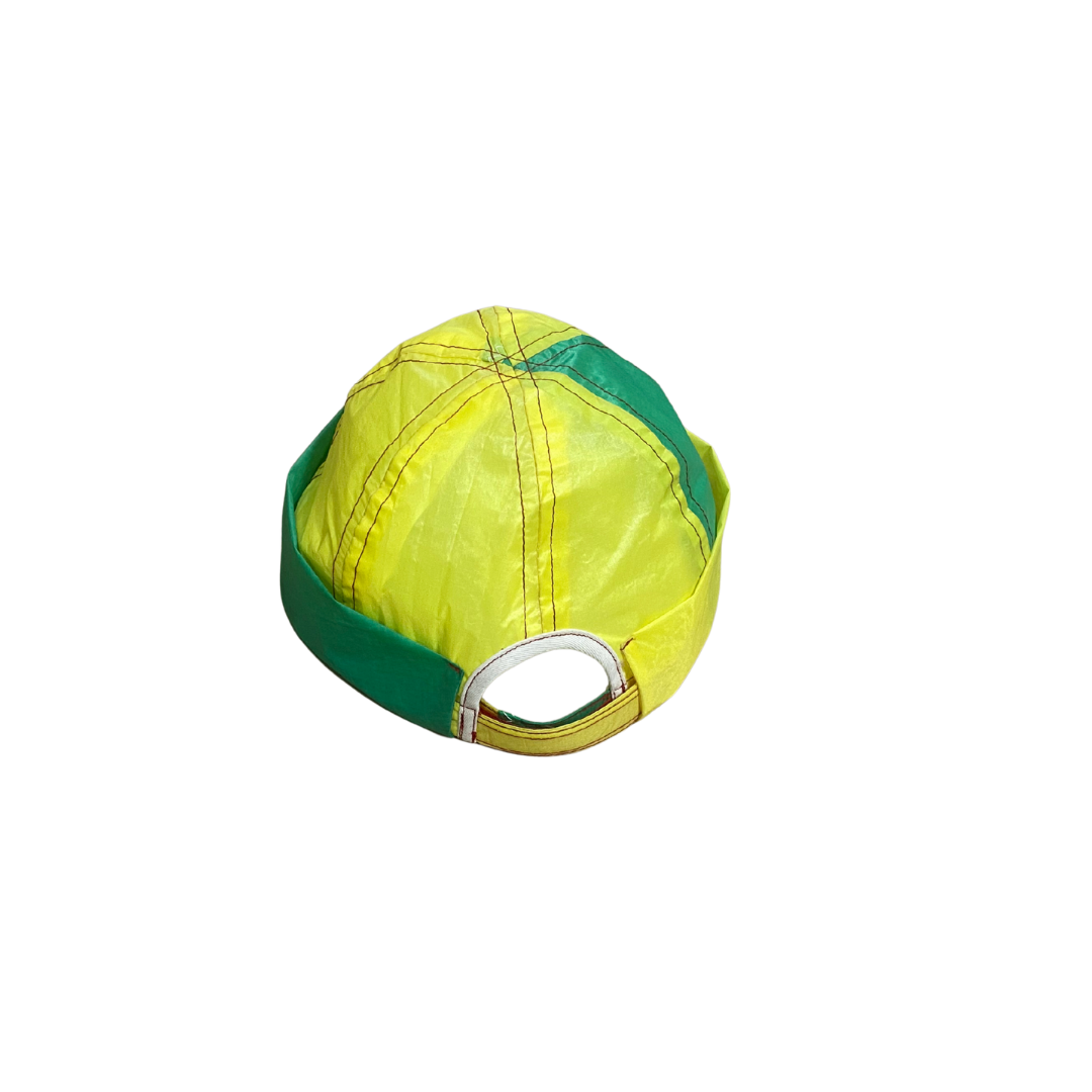 Gato Heroi FLIGHT Creme Hat in Yellow Green