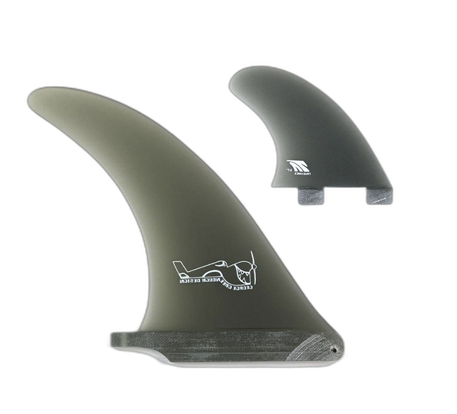 Greenough 4-A: 2+1 Combo - FCS Compatible surfboard fin in Smk by True Ames - Pemulis Water & Power