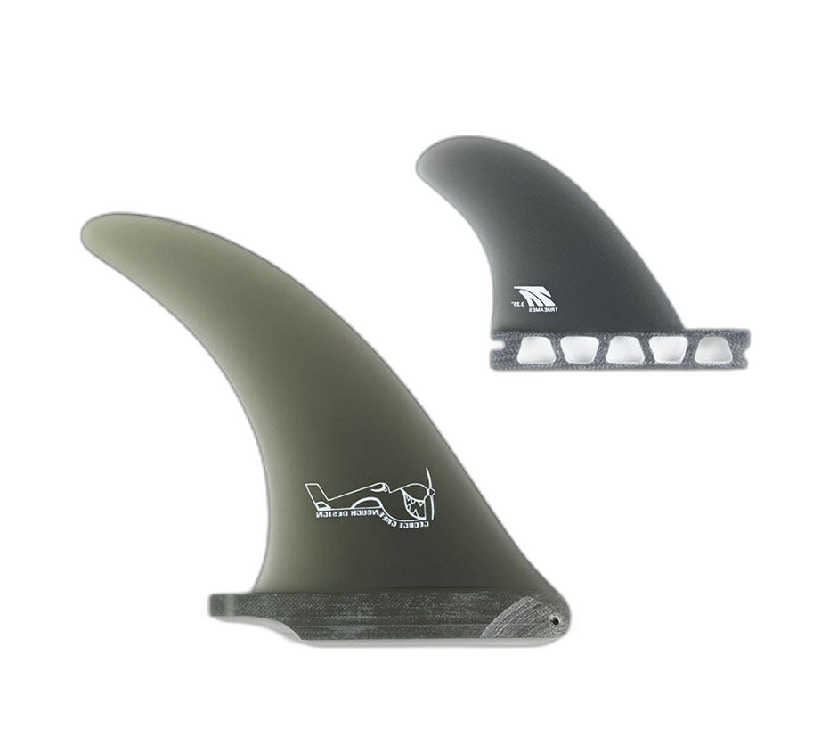 Greenough 4-A: 2+1 Combo - Futures Compatible surfboard fin in Smk by True Ames - Pemulis Water & Power
