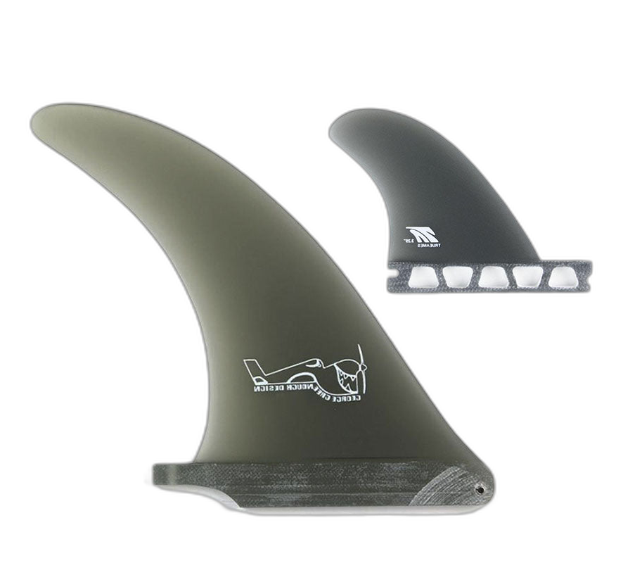 Greenough 4-A: 2+1 Combo - Futures Compatible surfboard fin in Smk by True Ames - Pemulis Water & Power