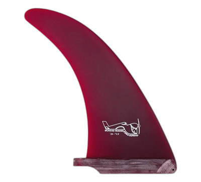 Greenough 4-C surfboard fin in Red by True Ames - Pemulis Water & Power